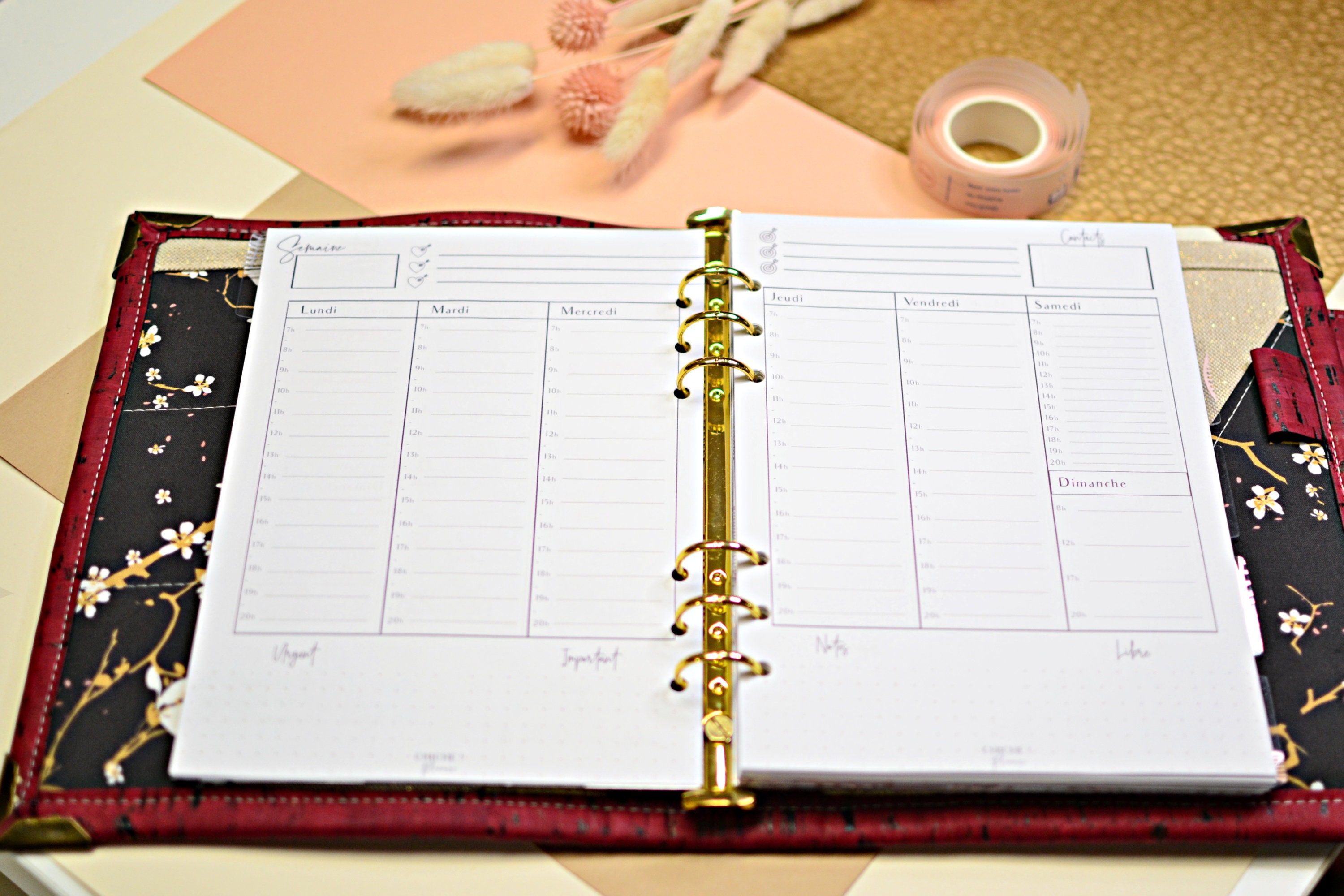 A5 Refill for Refillable Agenda Weekly Undated Agenda Etsy