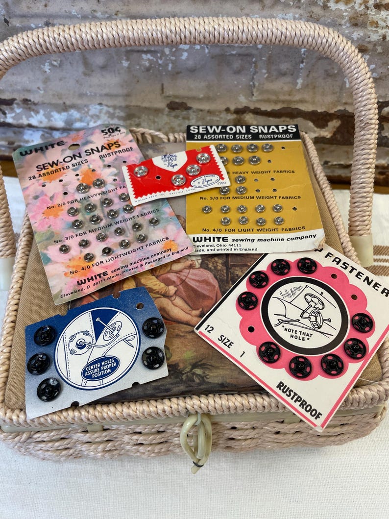 Notion Cards Design Assorted Vintage Sewing Notions Mid-century - Etsy