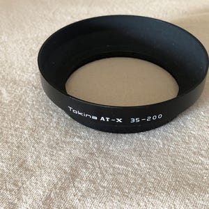 Tokina AT-X 35-200 F/3.5-4.5 Metal Clamp-On Lens Hood, For Pentax