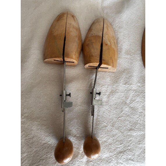 Vintage Wooden Shoe Trees Set