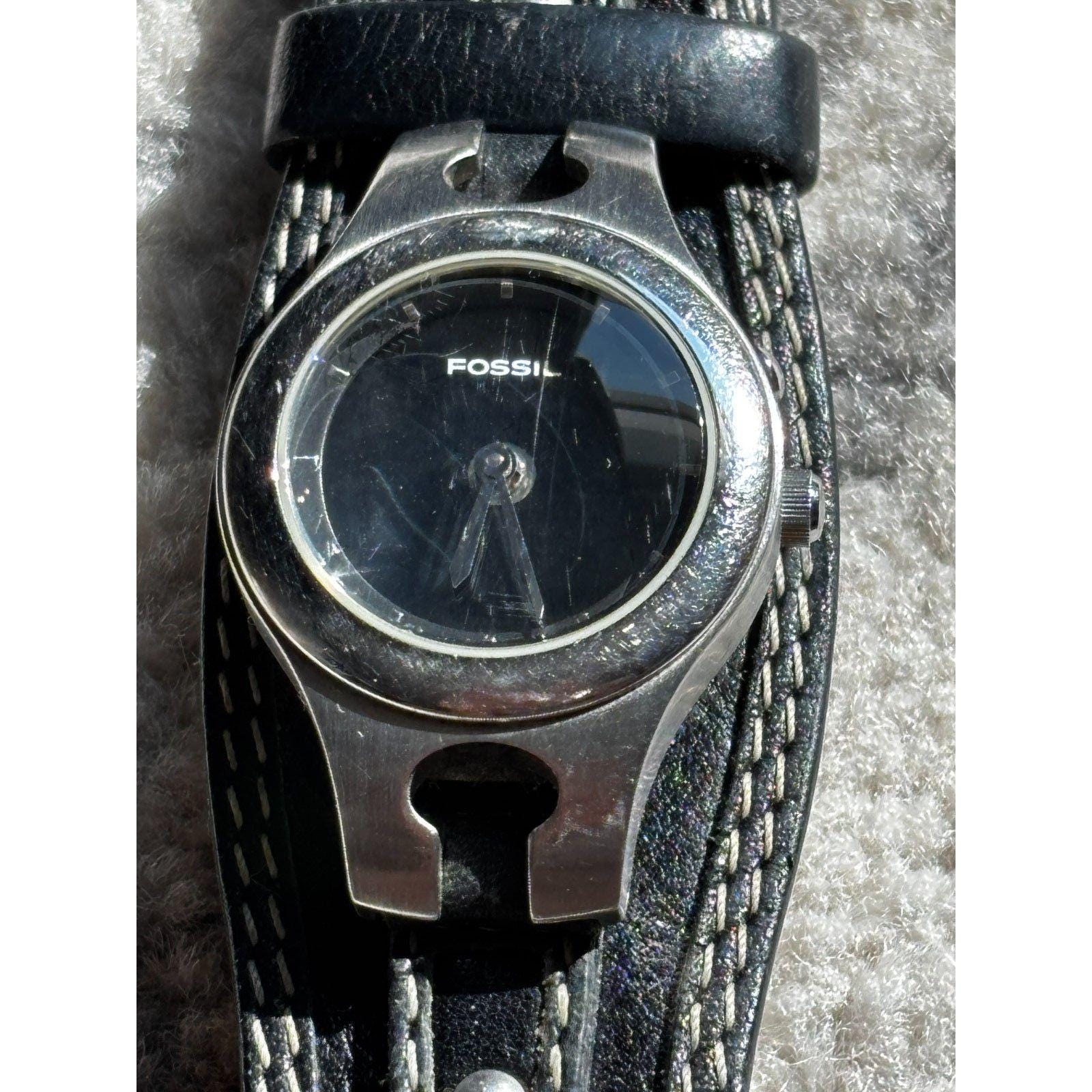 時計 FOSSIL BIG TIC analog watch black Fossil Big Tic Men's 37mm Black Tone Analog & Digital Quartz