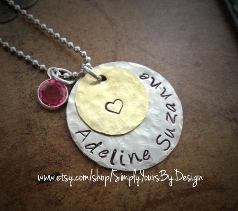 etsy baby name necklace