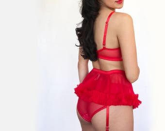Red Hot Garter Belt Tutu
