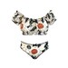 Hocus Pocus Off the Shoulder Crop Top and Matching Thong or High Waisted Knicker 