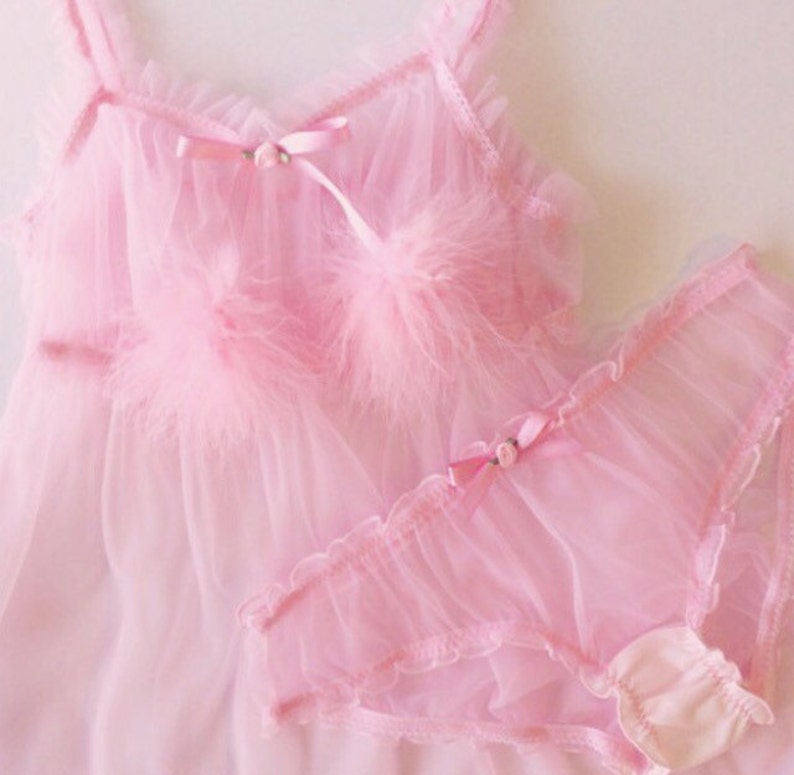 Pink Ruffle Babydoll 