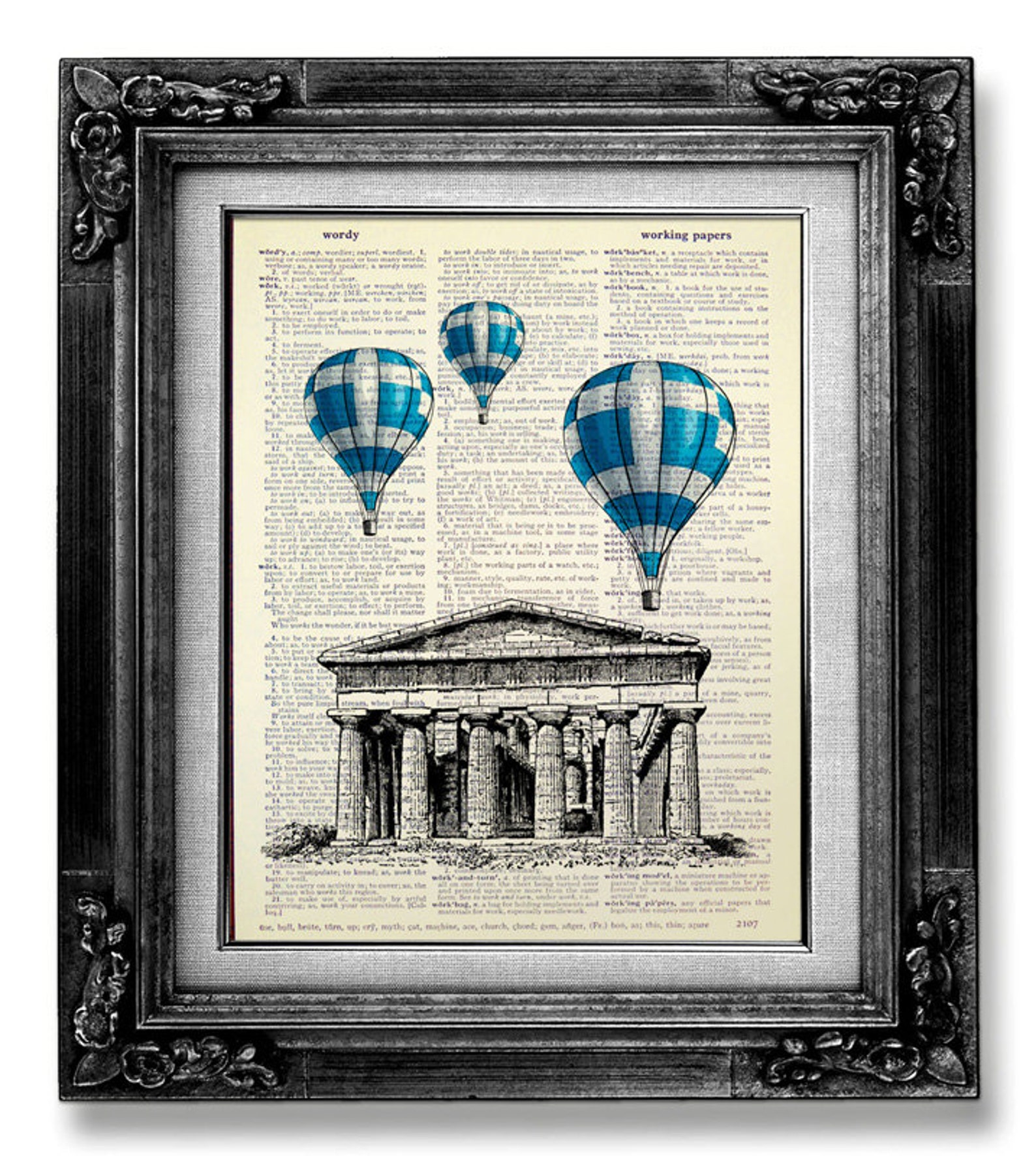 DECORATIVE Art Wall Hanging DICTIONARY Art Print on Etsy