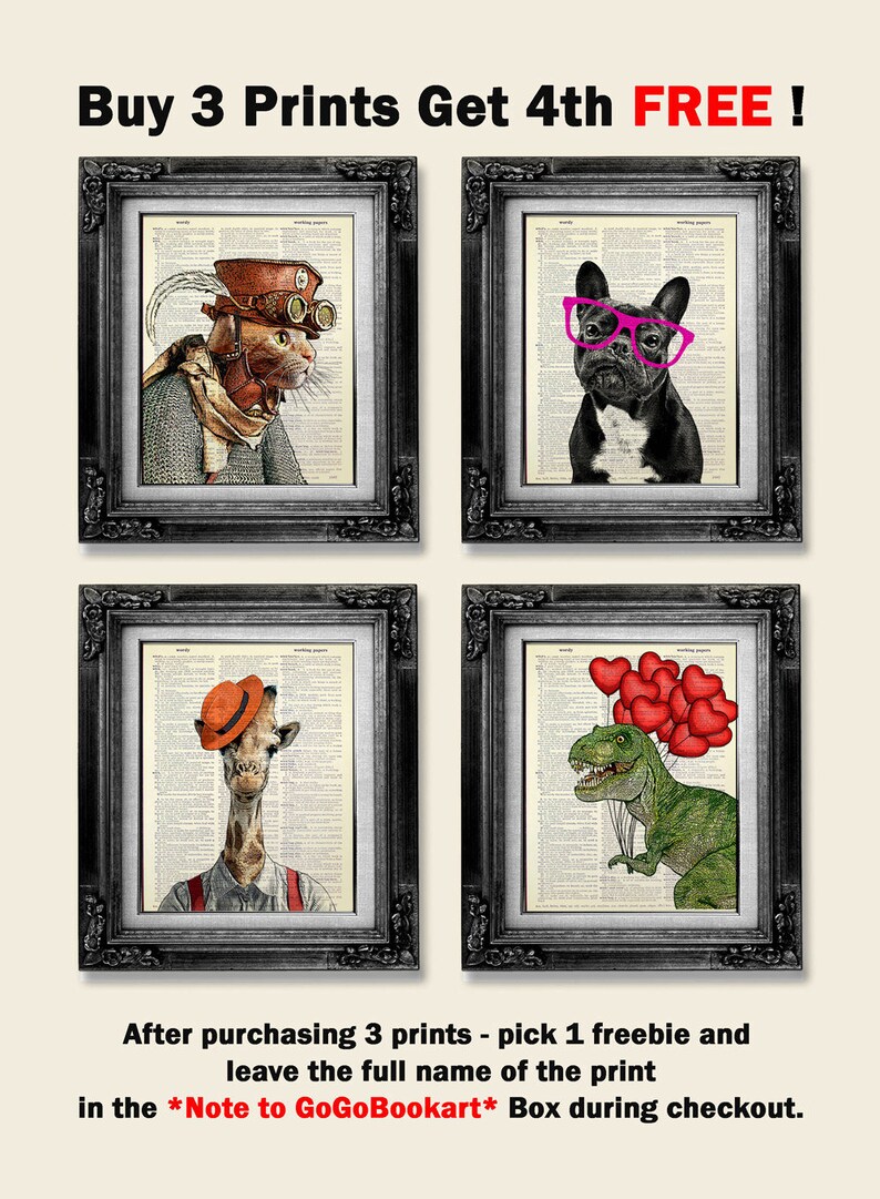 Quirky Gift WHIMSICAL Wall Art QUIRKY Wall Art Funny Dog Etsy