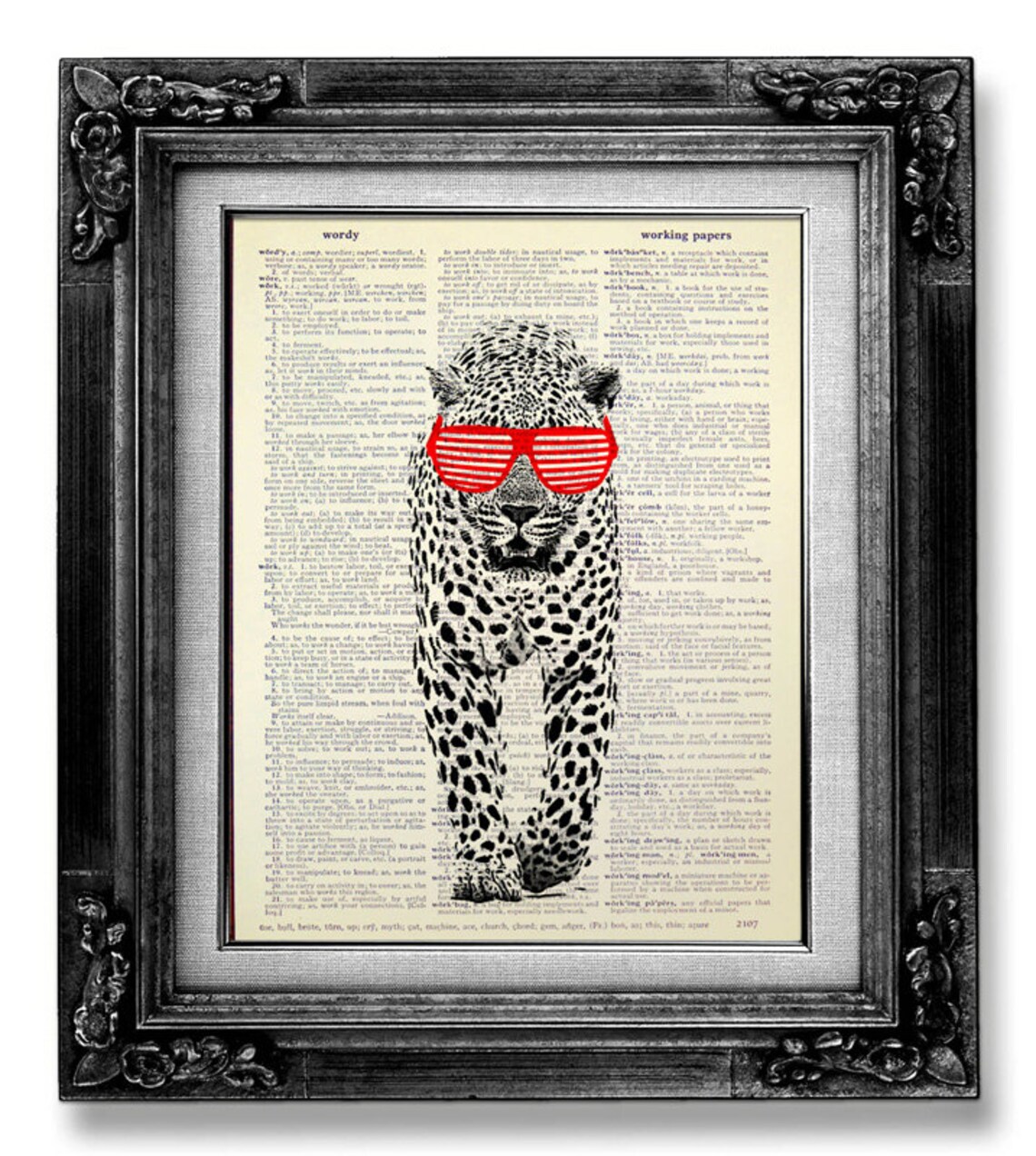 Wall Art Print Dictionary Funny Animal Art Nursery Print Etsy