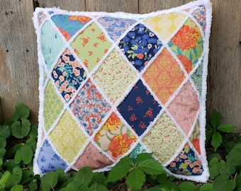 Kussenset Garden Gems, chenille-it kussen, patchwork kussen, stof bedrieger, Crystal Manning Garden Society-collectie, modastof, kit