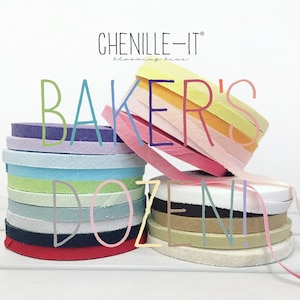 Build your Own Bakers Dozen Chenille-It - Pick any 13 Chenille Colors of 3/8" width, Quilting & Garment Texture Embellishment