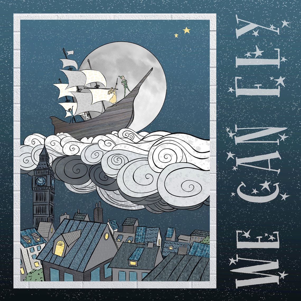 We Can Fly Quilt Kit Hoffman Storybook Collection Peter Pan Etsy