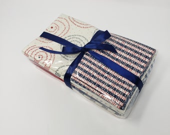 MODA Sweetwater Freedom collection fat quarters, 20 fat quarters, Sweetwater Fat quarters, Freedom fat quarters, red white & blue fabric