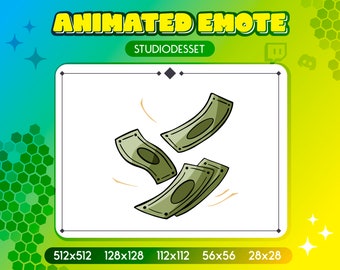 Animated Twitch Emote - Donation Emote For Streamers - Money Emote Instant Download