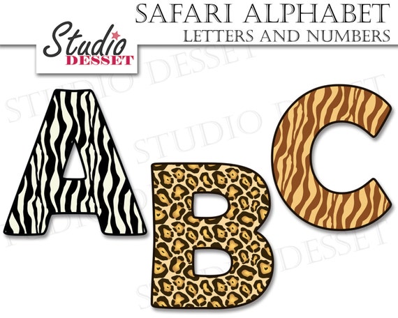 uppercase digital clip art graphics l002 safari letters and numbers abc clipart animals clipart alphabet cliparts clip art art collectibles itreen com