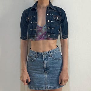 Chaqueta vaquera corta de Jean Paul Gaultier de los años 90 Club Kid