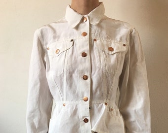 90s Jean Paul Gaultier Junior Hourglass Waist Jacket With 90s Jean Paul Gaultier Junior Hourglass Waist Jacket With