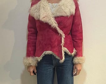 Y2K Plein Sud Leather Patchwork Rabbit Fur Mountain Trapper Vibe