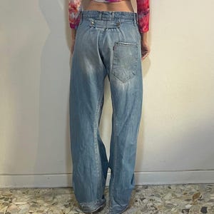 Y2K Levis Engineered Jeans Twisted Seams Barrel Leg With Button