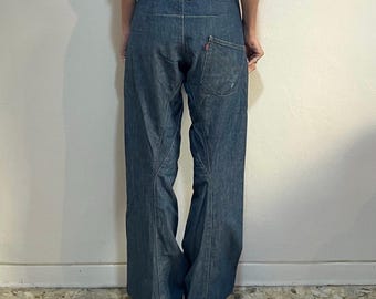 Y2K Levi’s FLU 3D Rubberized Denim W34 Y2K Levis Engineered Jeans 36x34 Twisted Seam Barrel Leg, Buckle