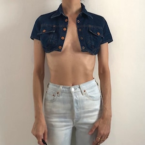 Chaqueta vaquera corta de Jean Paul Gaultier de los años 90 Club Kid