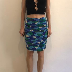 lovely♪◇チェック Skirt◇VERSACE Pleated skirt with baroque print brand VERSACE JEANS COUTURE