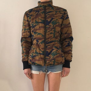 90s Junior Jean Paul Gaultier Camouflage Puffer Winter Jacket