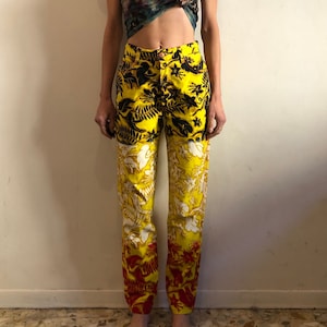 90s Jean Paul Gaultier Jeans Hawaiian Club Kid Floral Pants