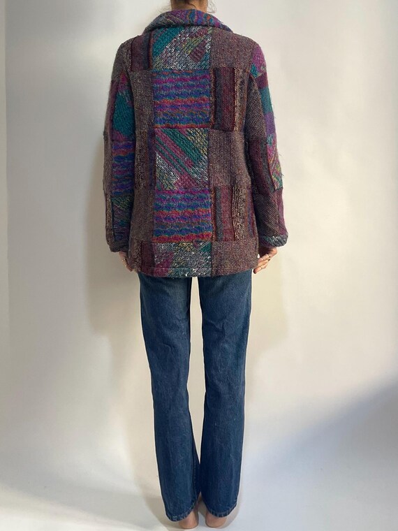 90s Missoni Patchwork Reversible Bomber Jacket Mu… - image 4