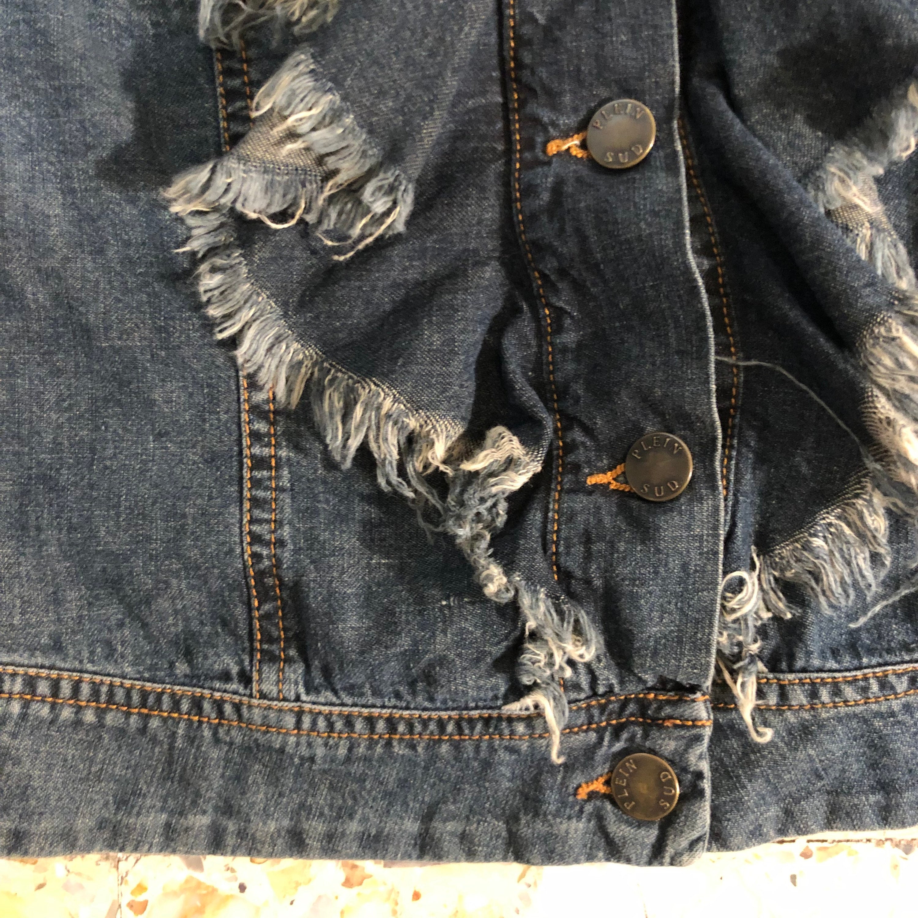 PLEIN SUD JEANS デニムフリンジ ジャケット Y2K ヴィンテージ