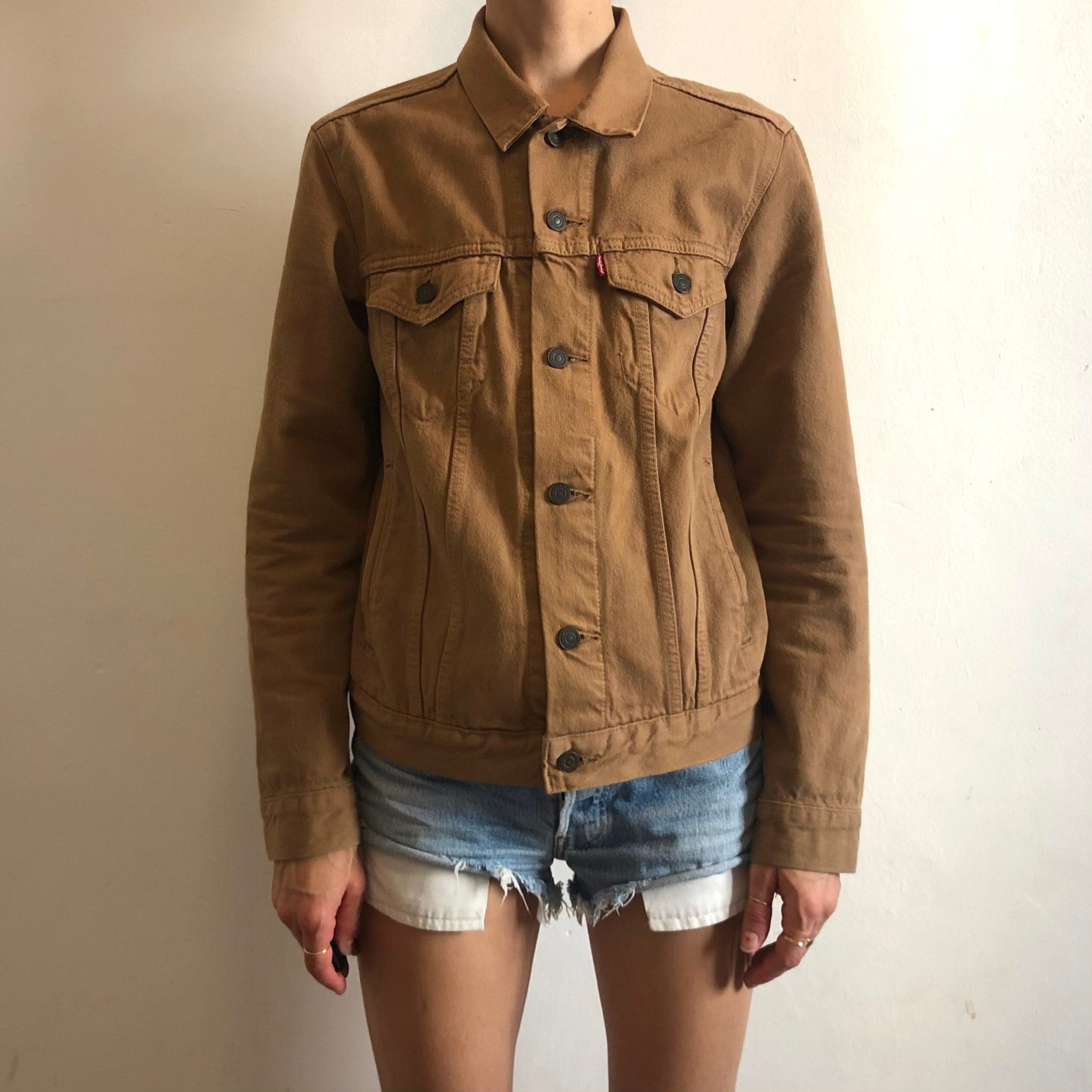 90s Levis Soft Brown Jeans Denim Jacket Unisex Over Dyed Cool - Etsy Sweden