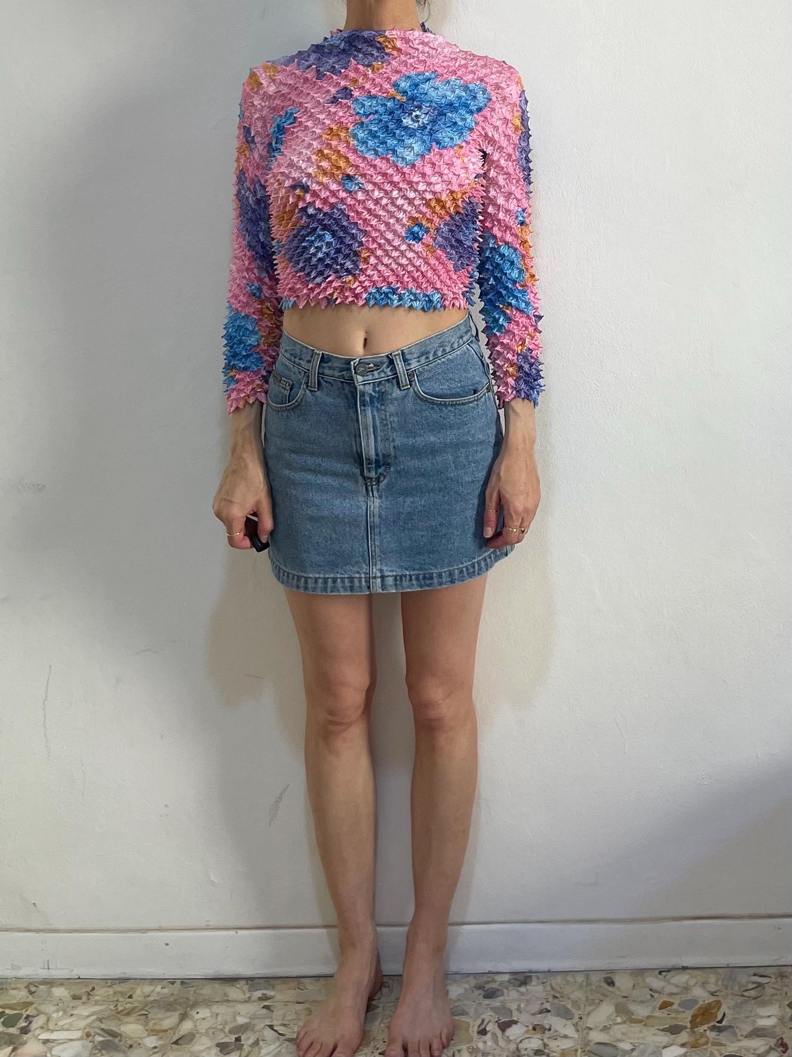 トップス Issey Miyake 90ss Popcorn Pleats Tops Issey Miyake × Japanese Brand × KOZABURO Shibori popcorn