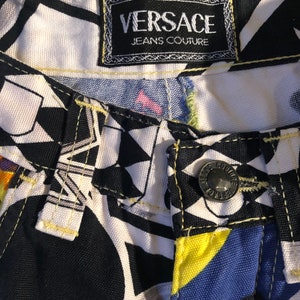 90s Versace Jeans Couture New York City Pop Art Super Model - Etsy