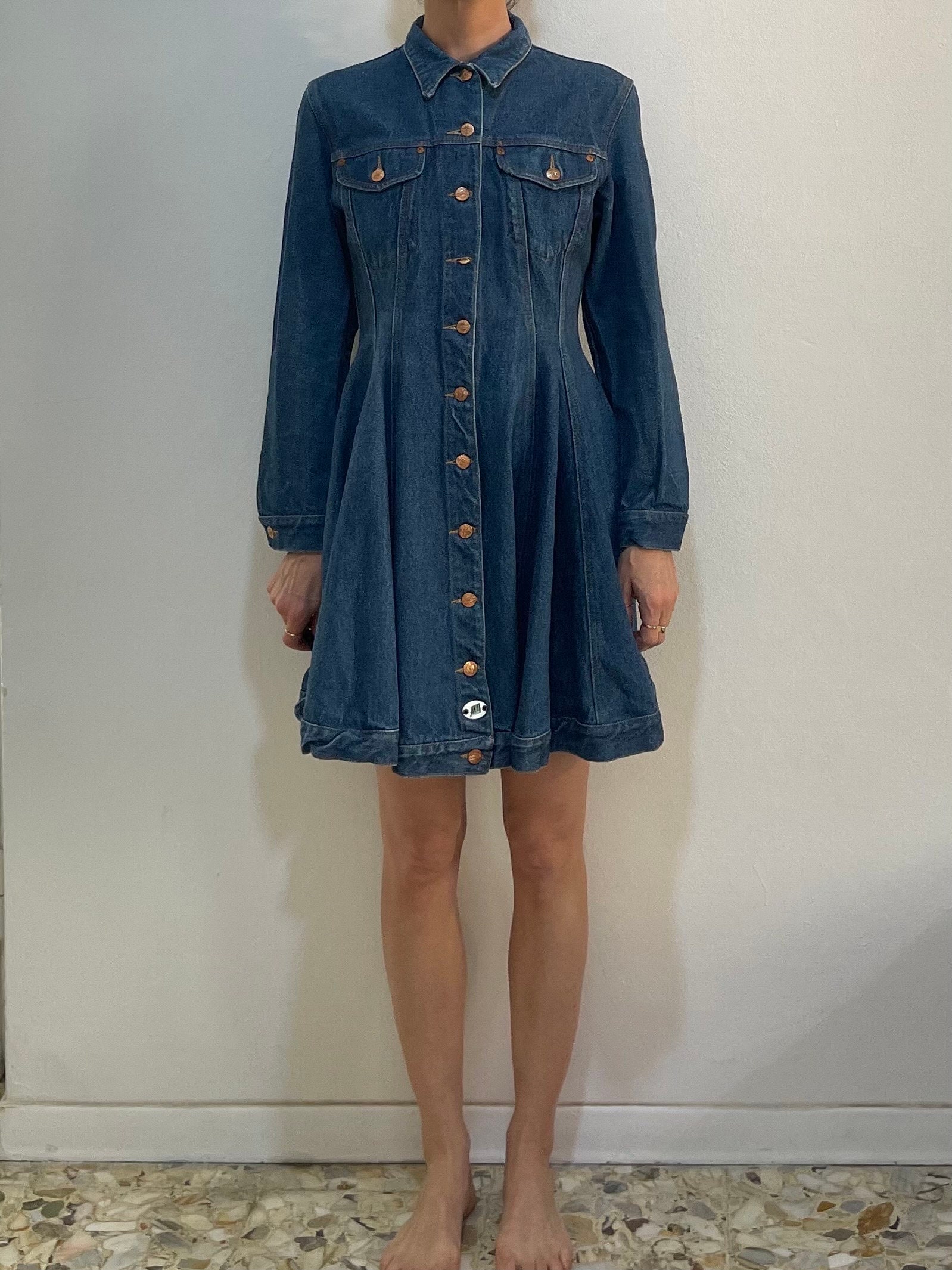 Gaultier Denim Dress - Etsy