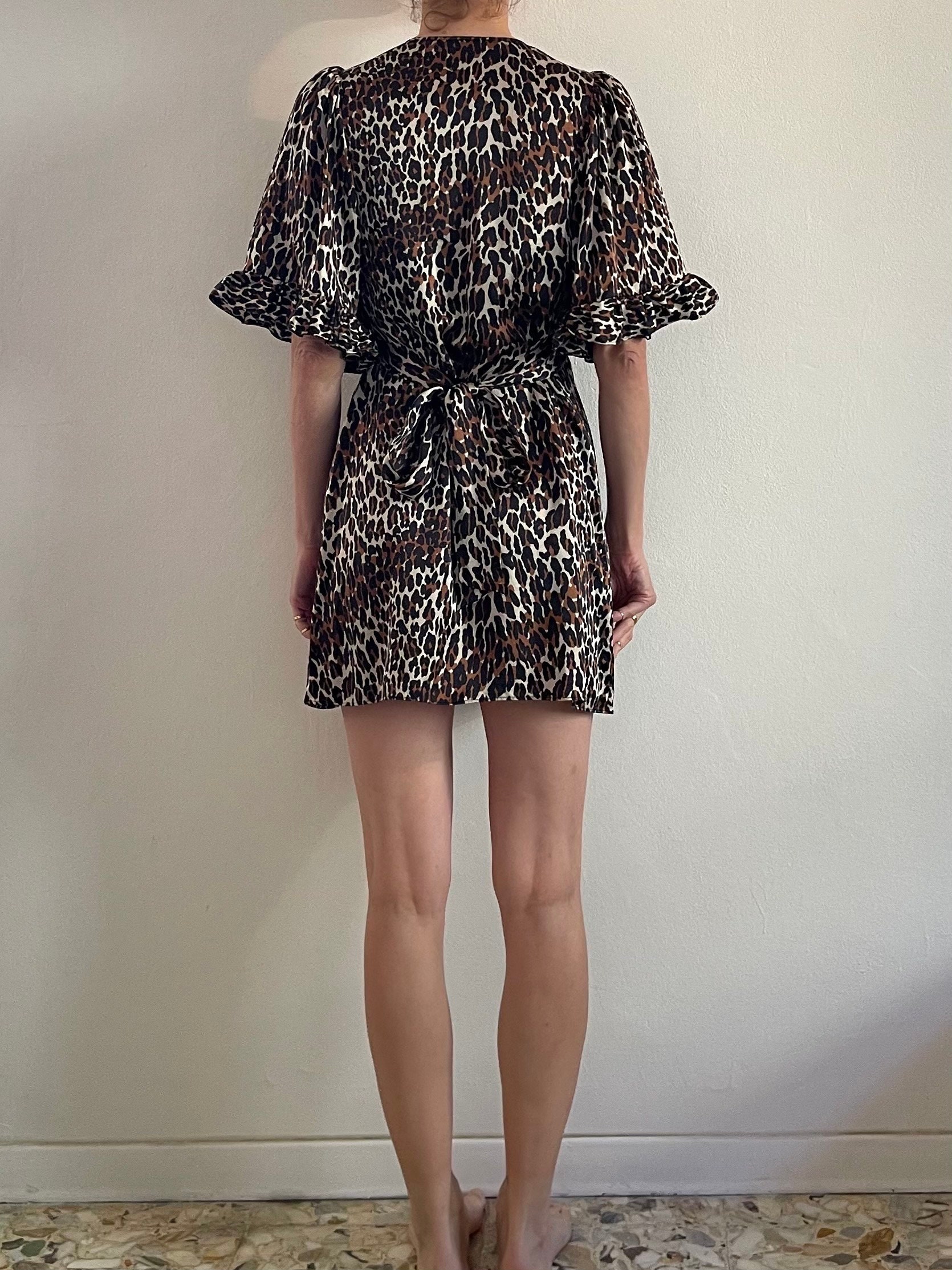 betsey johnson leopard dress 90s vintage betsey johnson dress JamJamsJam