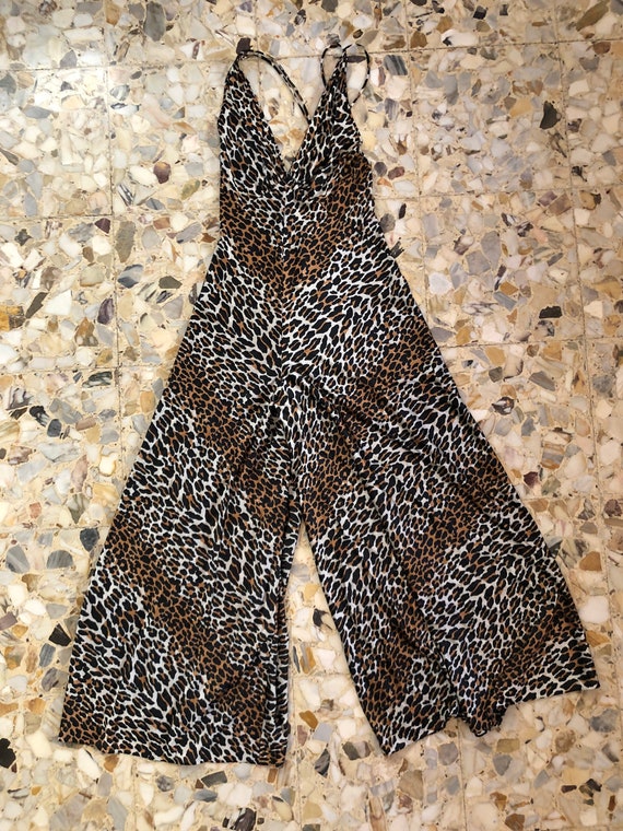 60s Vanity Fair Leopard Print Sheer Nylon Step In… - image 6