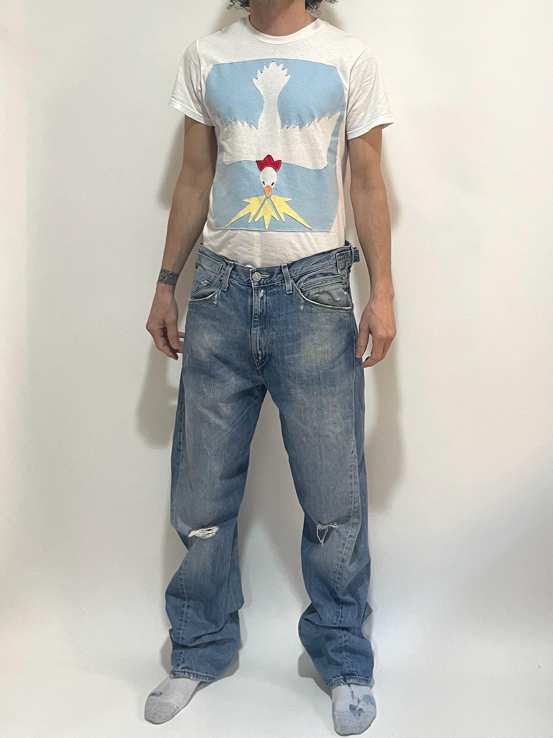 Y2K Levis Engineered Jeans Twisted Seams Barrel Leg With Buckle