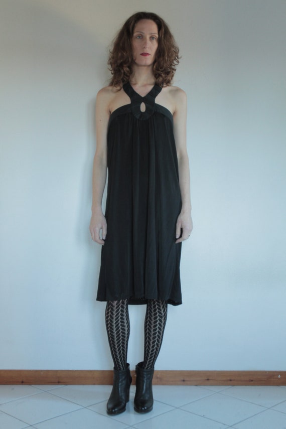 90s Jean Paul Gaultier Rayon Jersey Beaded Halter Neck Dress - Etsy