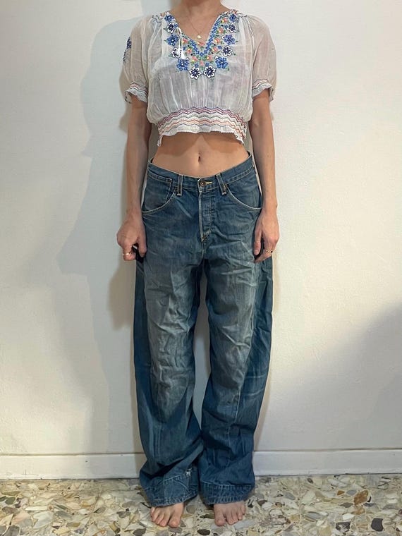 Y2K Levis Engineered Jeans Twisted Seams Barrel Leg With Buckle
