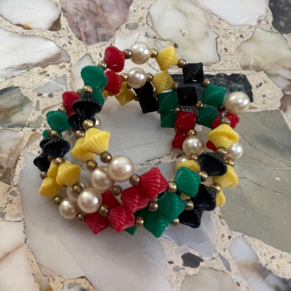 50s Multi Color Wrap Around Bracelet - image 5
