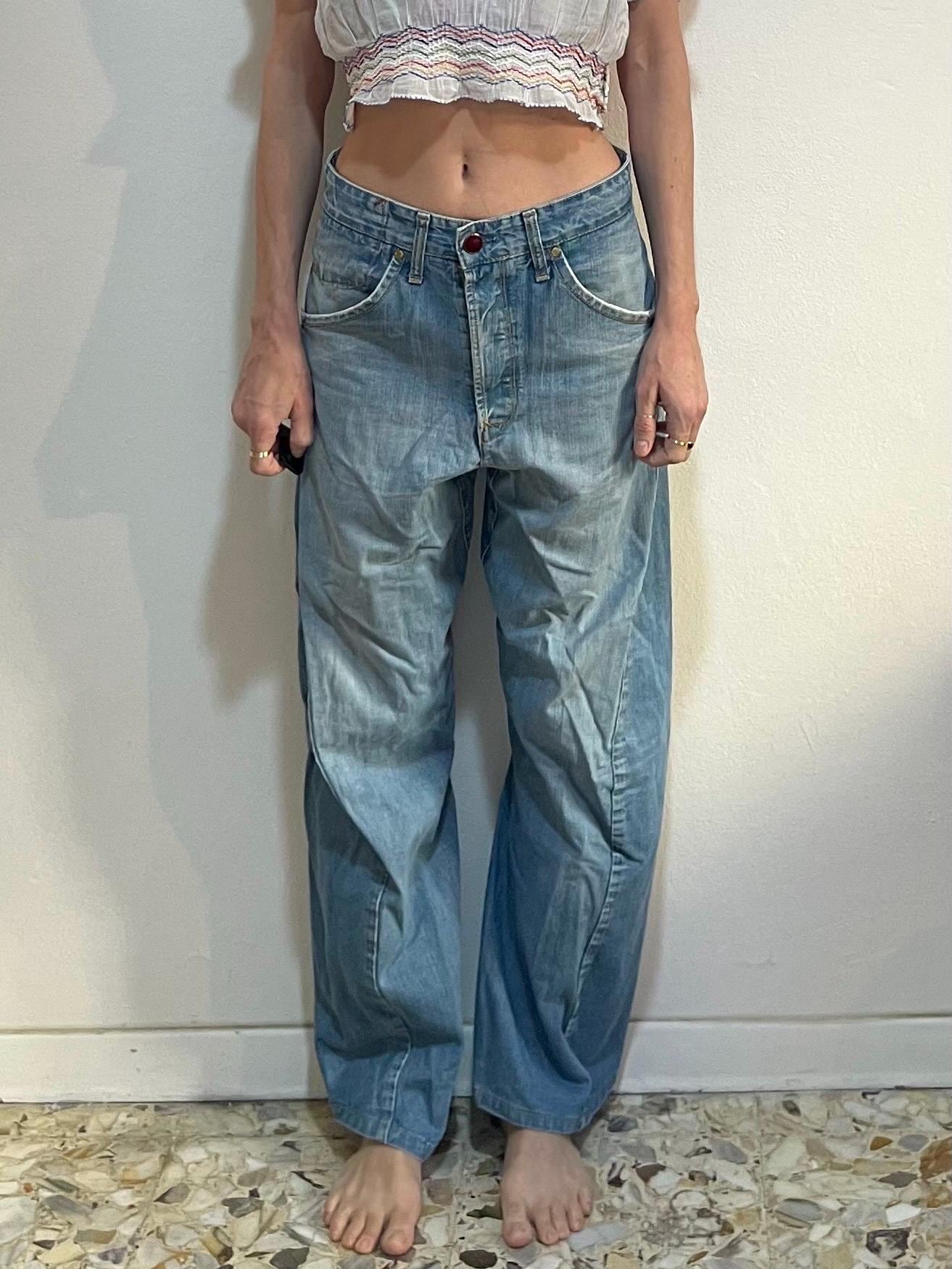 【LEVIS ENGINEERED JEANS】LOOSE デニムパンツ Y2K Y2K Levis Engineered Jeans Twisted Seams Barrel Leg With Button