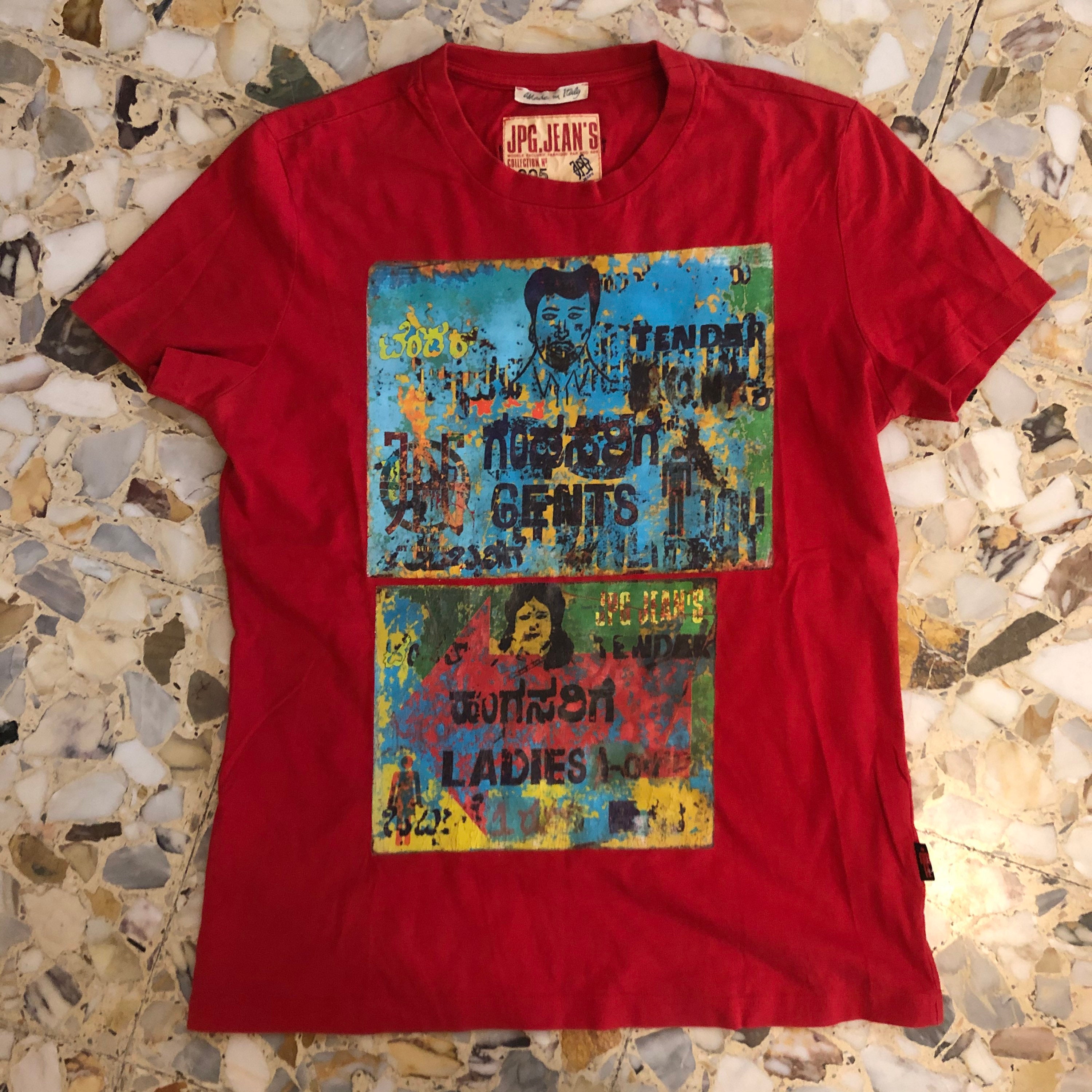 90s Jean Paul Gaultier Indian Ladies Gents Printed Cotton T