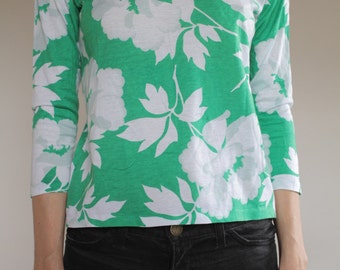 80s〜 KENZO long sleeve shirt Vintage KENZO Top Women Long Sleeve T Shirt Floral Print