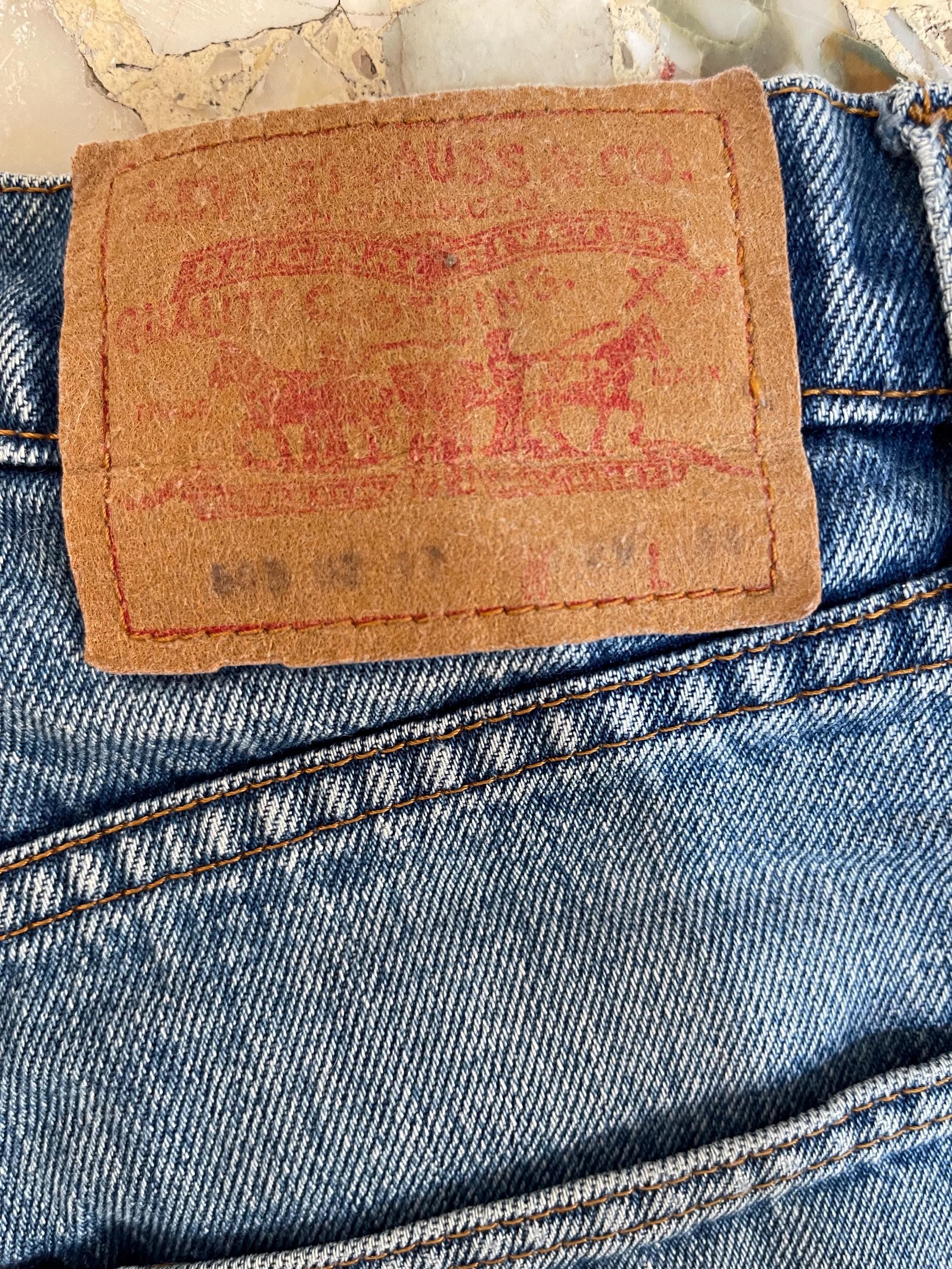 1985 Levis 603 Jeans Faded Cotton Denim With Tapered Leg (29/34