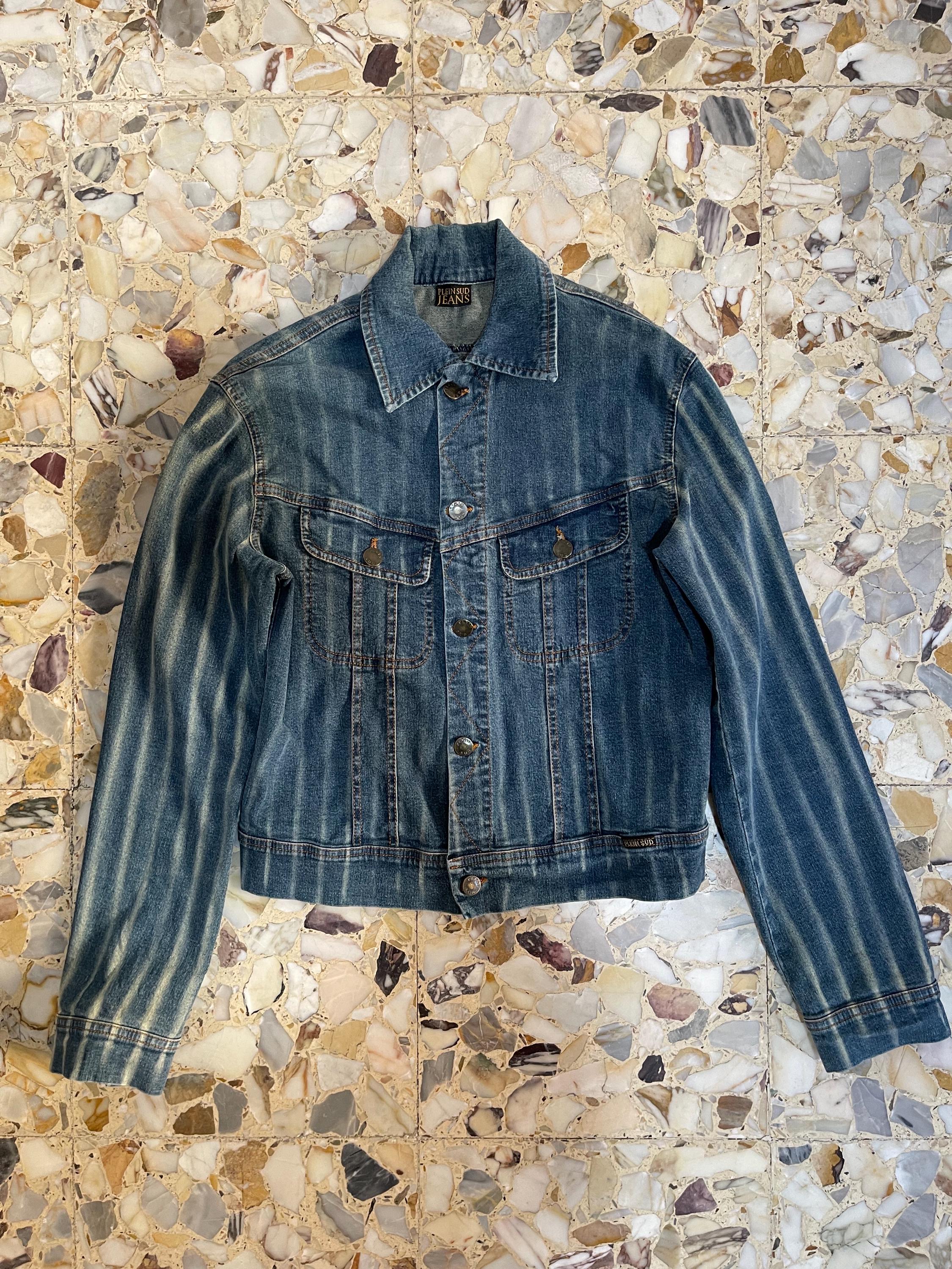 PLEIN SUD JEANS デニムフリンジ ジャケット Y2K ヴィンテージ 2000s Plein Sud Set, Y2k Plein Sud Jeans, Frayed Denim