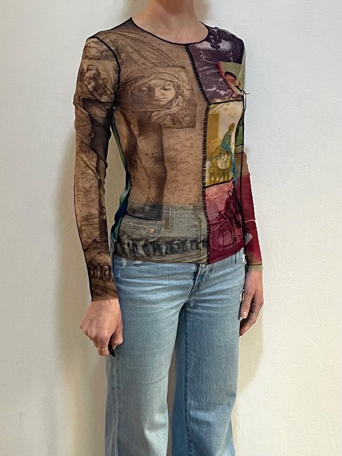 90s Jean Paul Gaultier Embroidered Eye Applique Club Kid
