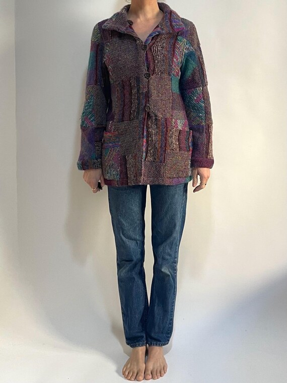 90s Missoni Patchwork Reversible Bomber Jacket Mu… - image 1