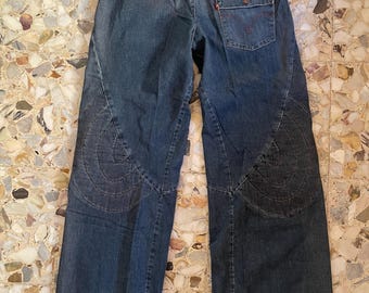 Y2K Levis Red Engineered Jeans NWT Twisted Seams Wide Flare Leg