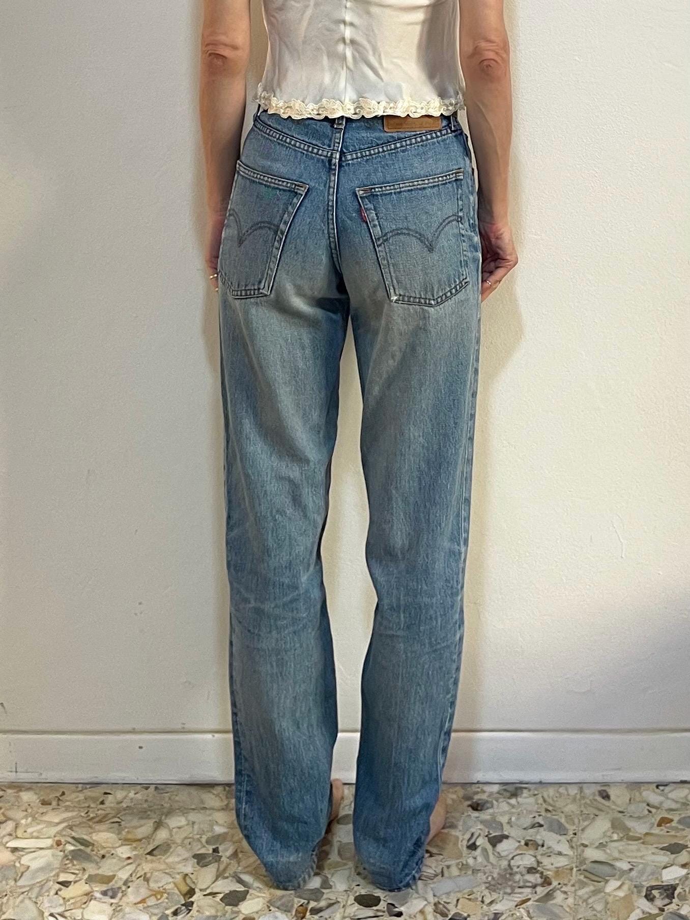 1985 Levis 603 Jeans Faded Cotton Denim With Tapered Leg (29/34 