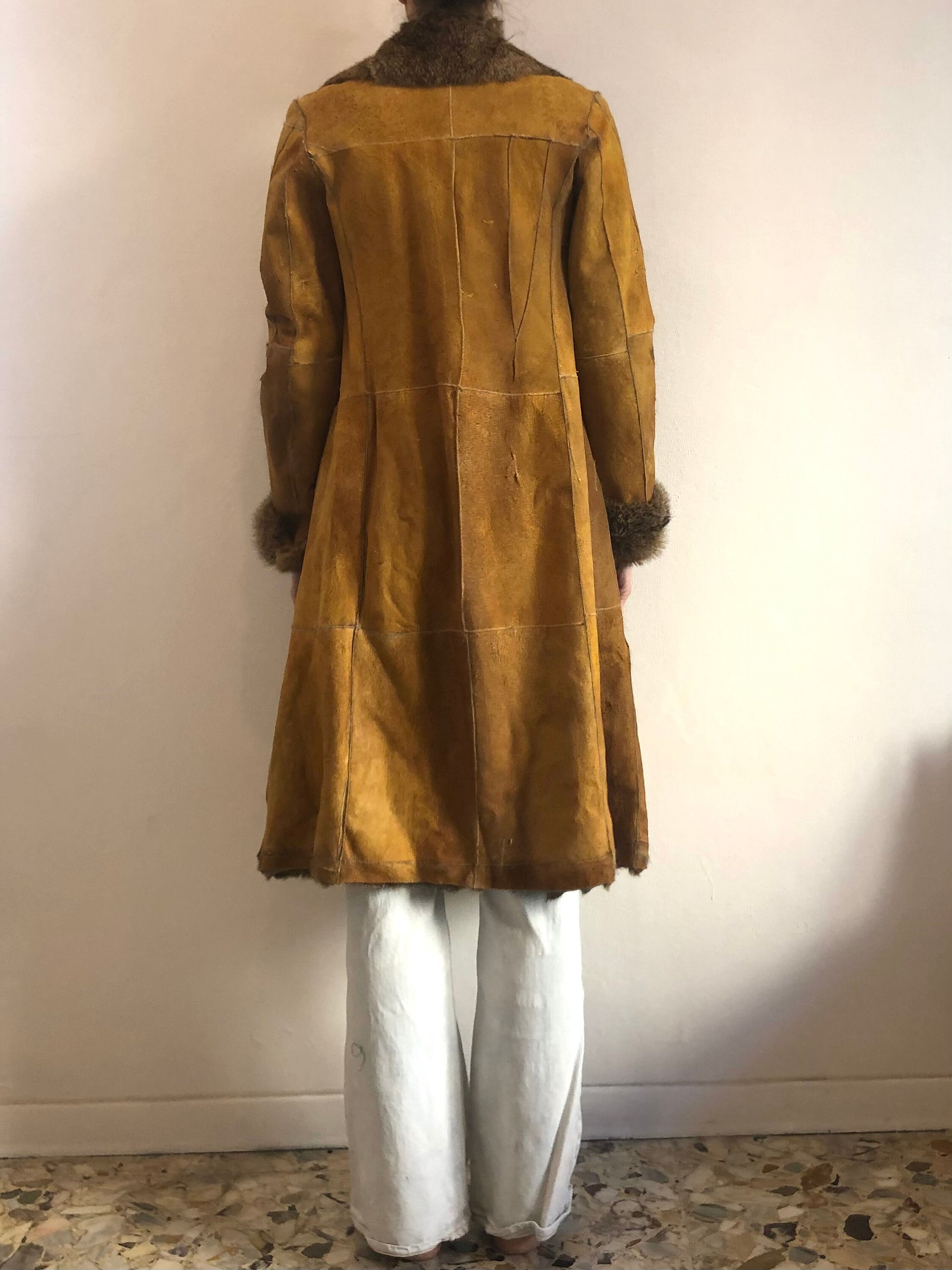 Y2K Plein Sud Leather Patchwork Rabbit Fur Mountain Trapper