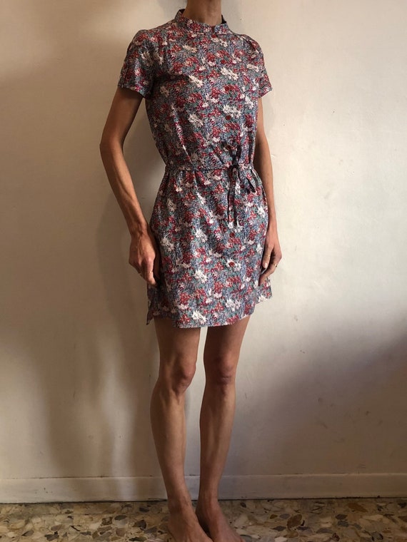 90s Cacharel Liberty Summer Shirt Shift Dress Sum… - image 2